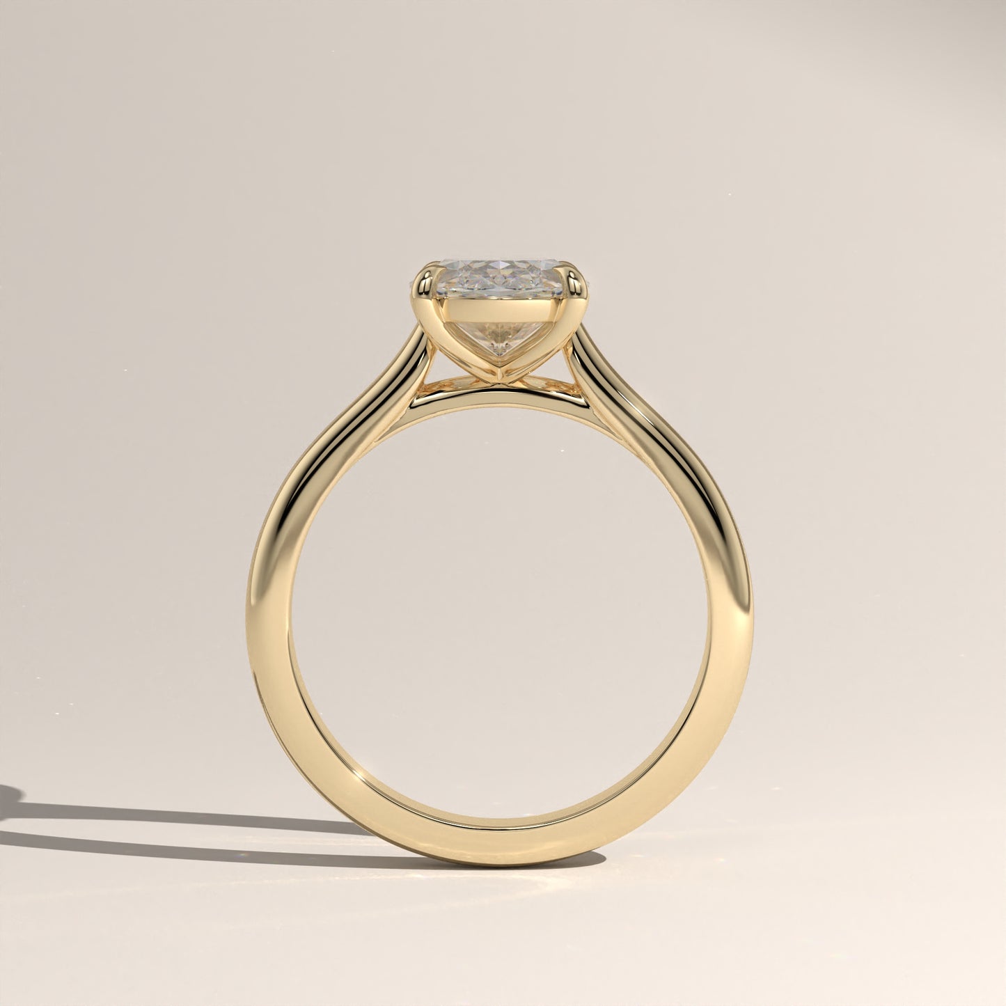The Cathedral Oval Engagement Ring