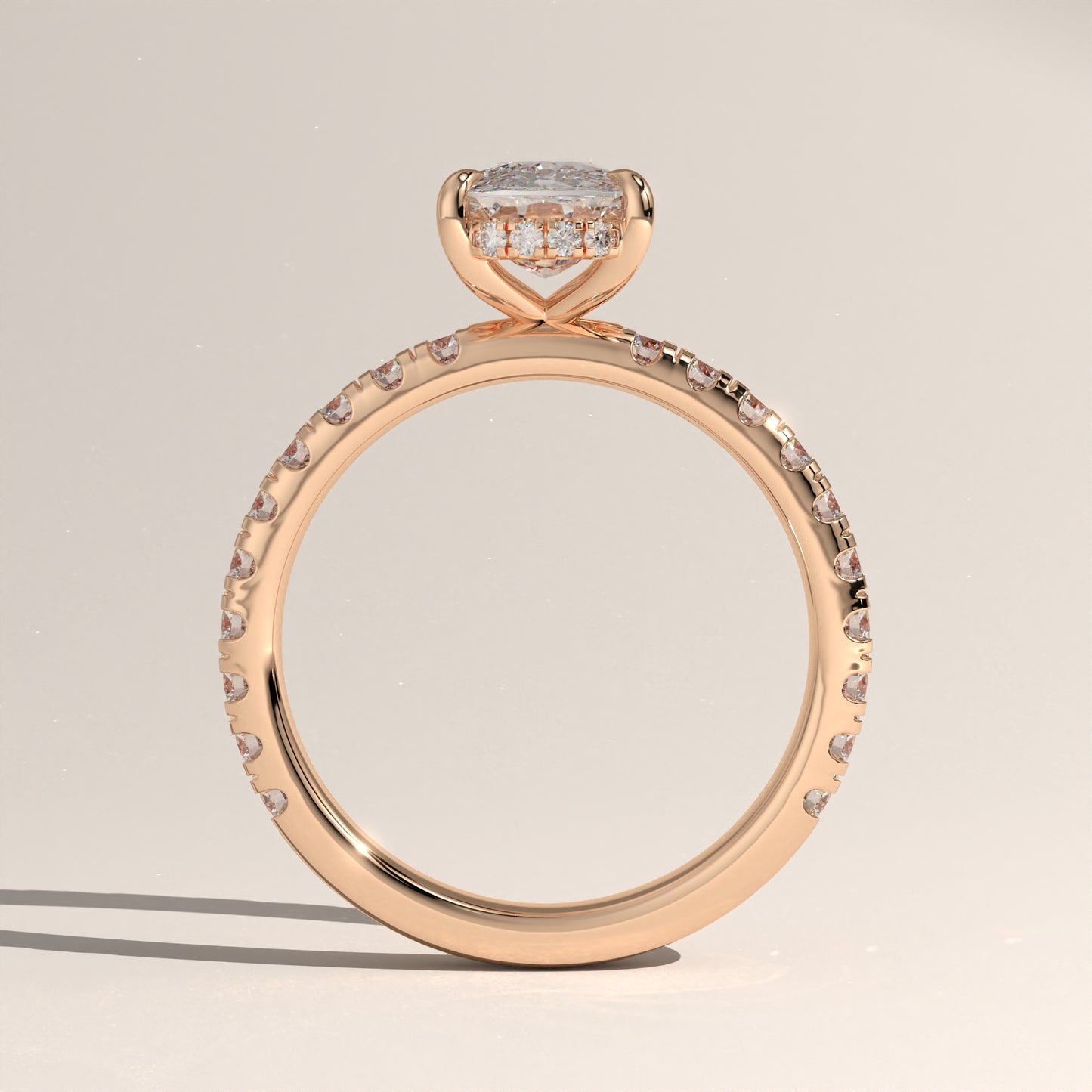 The Solitaire Elongated Cushion Engagement Ring