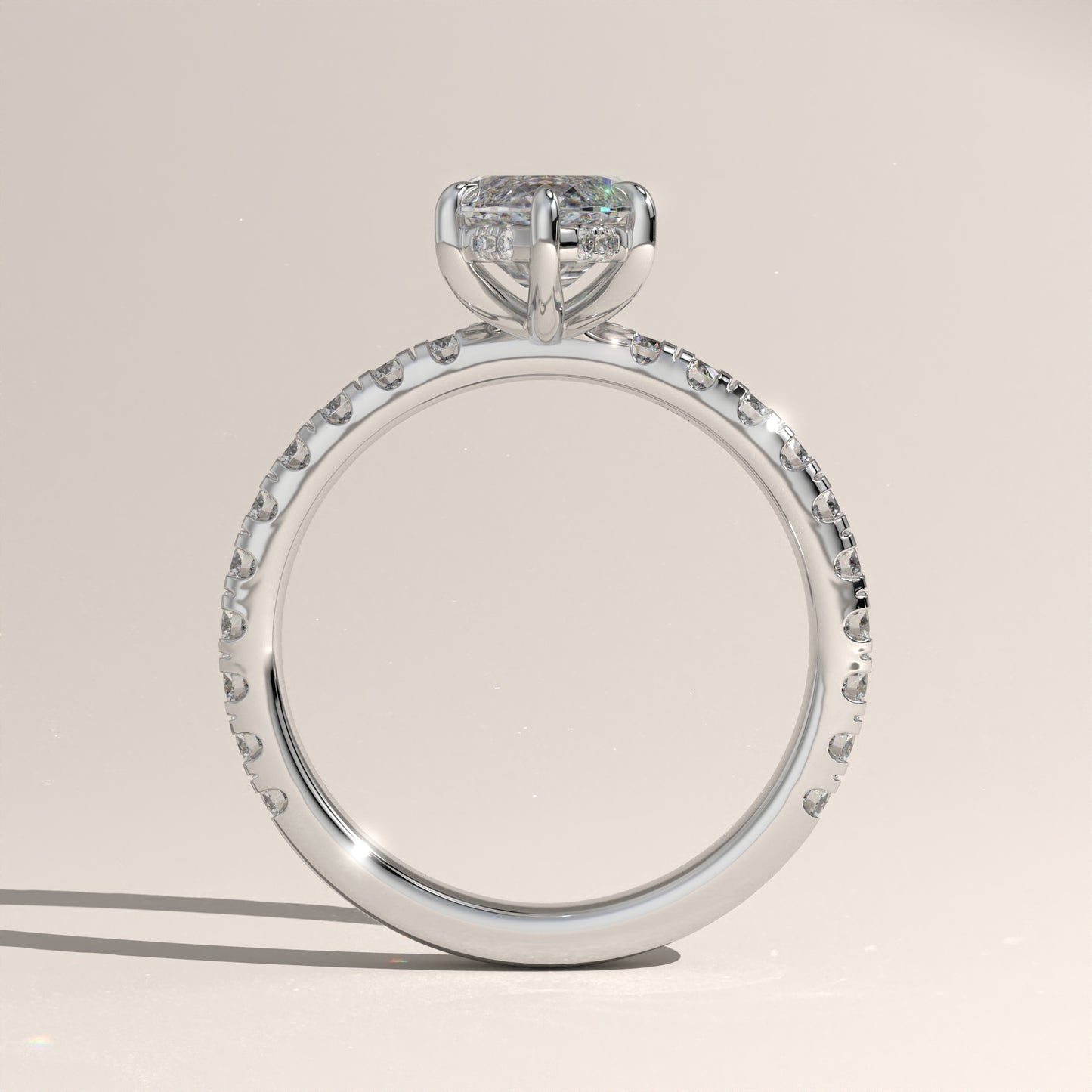 The Solitaire Marquise Engagement Ring
