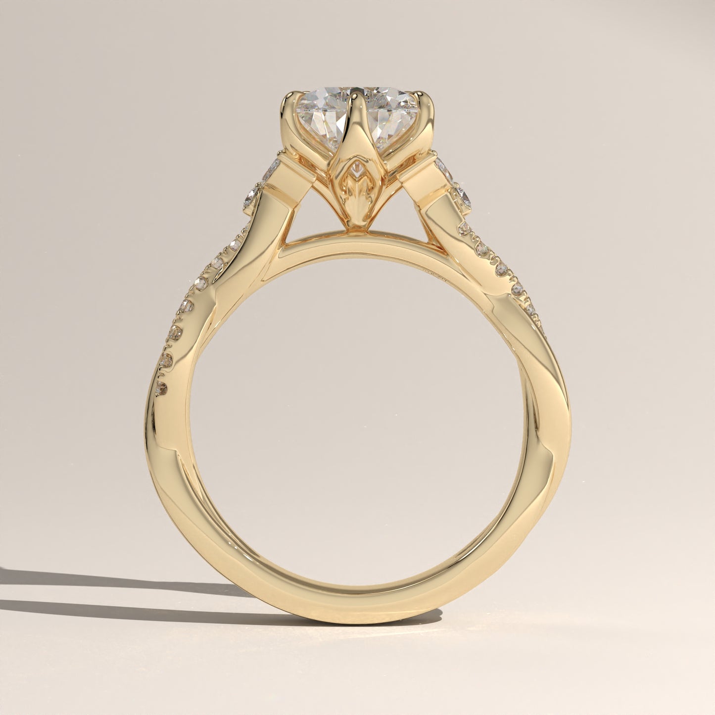 The Twisted Classic Pear Engagement Ring