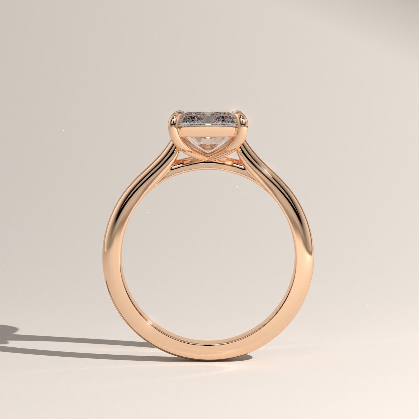 The Cathedral Radiant Engagement Ring