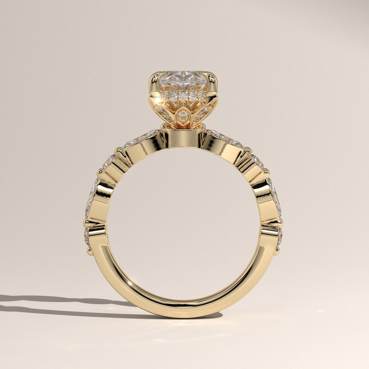 The Lotus Bloom Engagement Ring