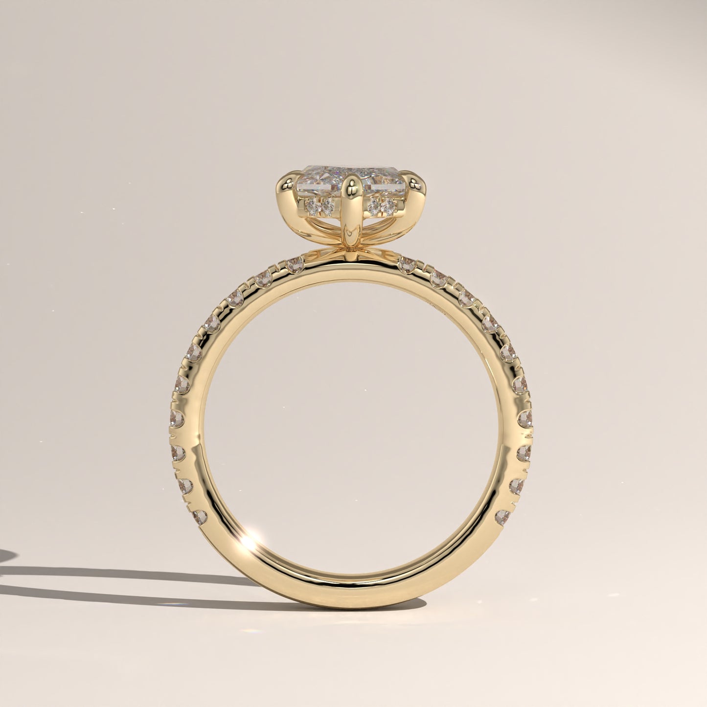 The Solitaire Elongated Hexagon Engagement Ring