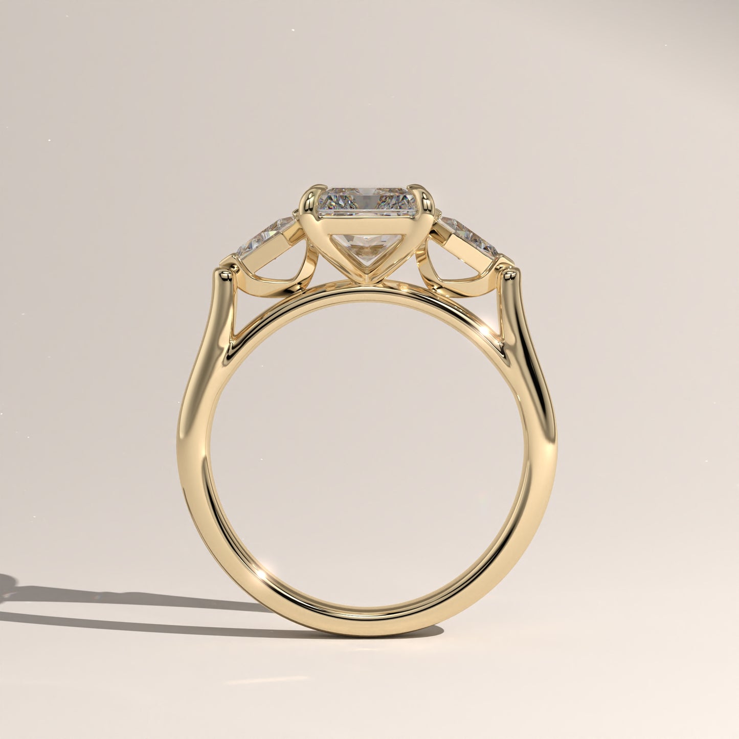 The Three Stone Radiant Engagement Ring