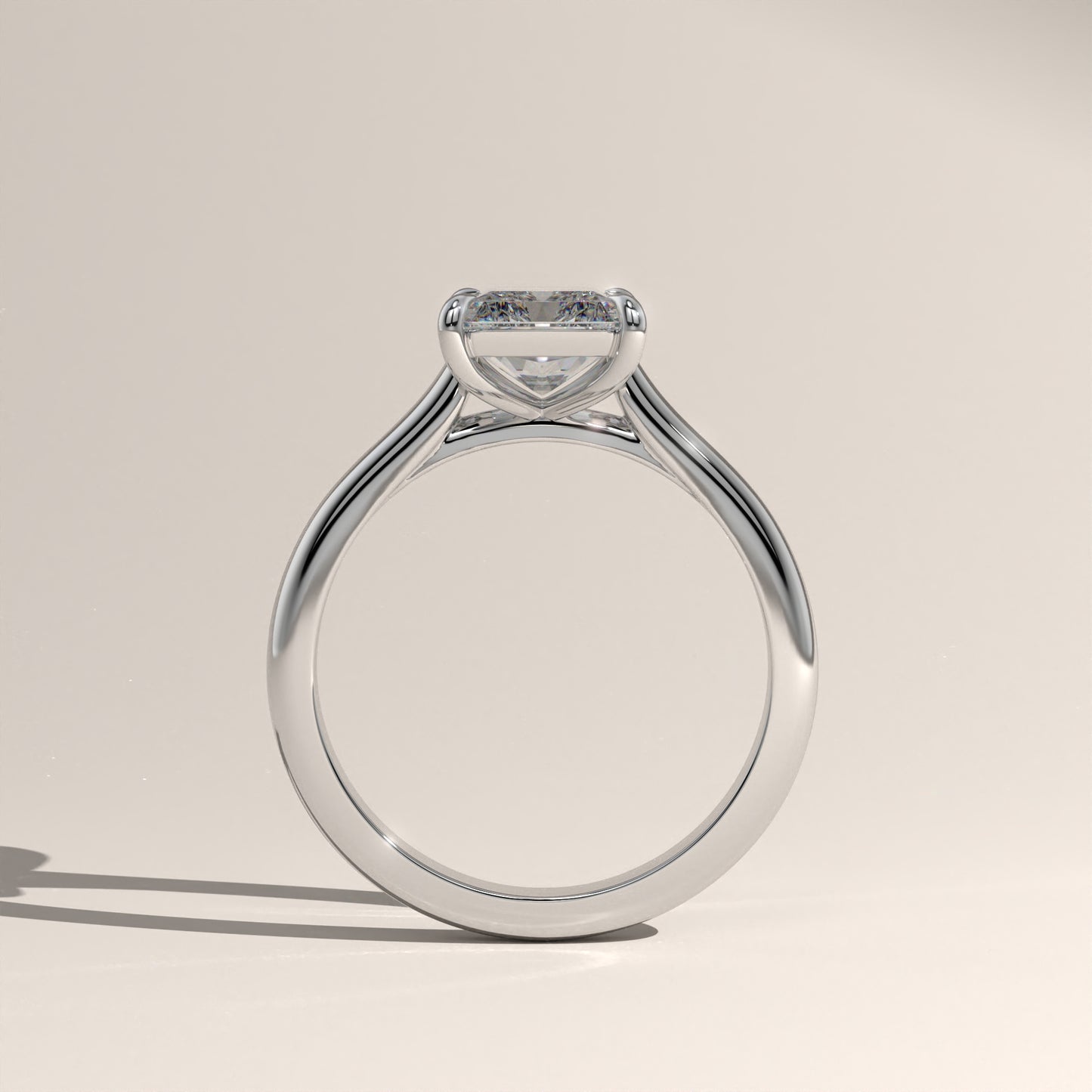 The Cathedral Radiant Engagement Ring