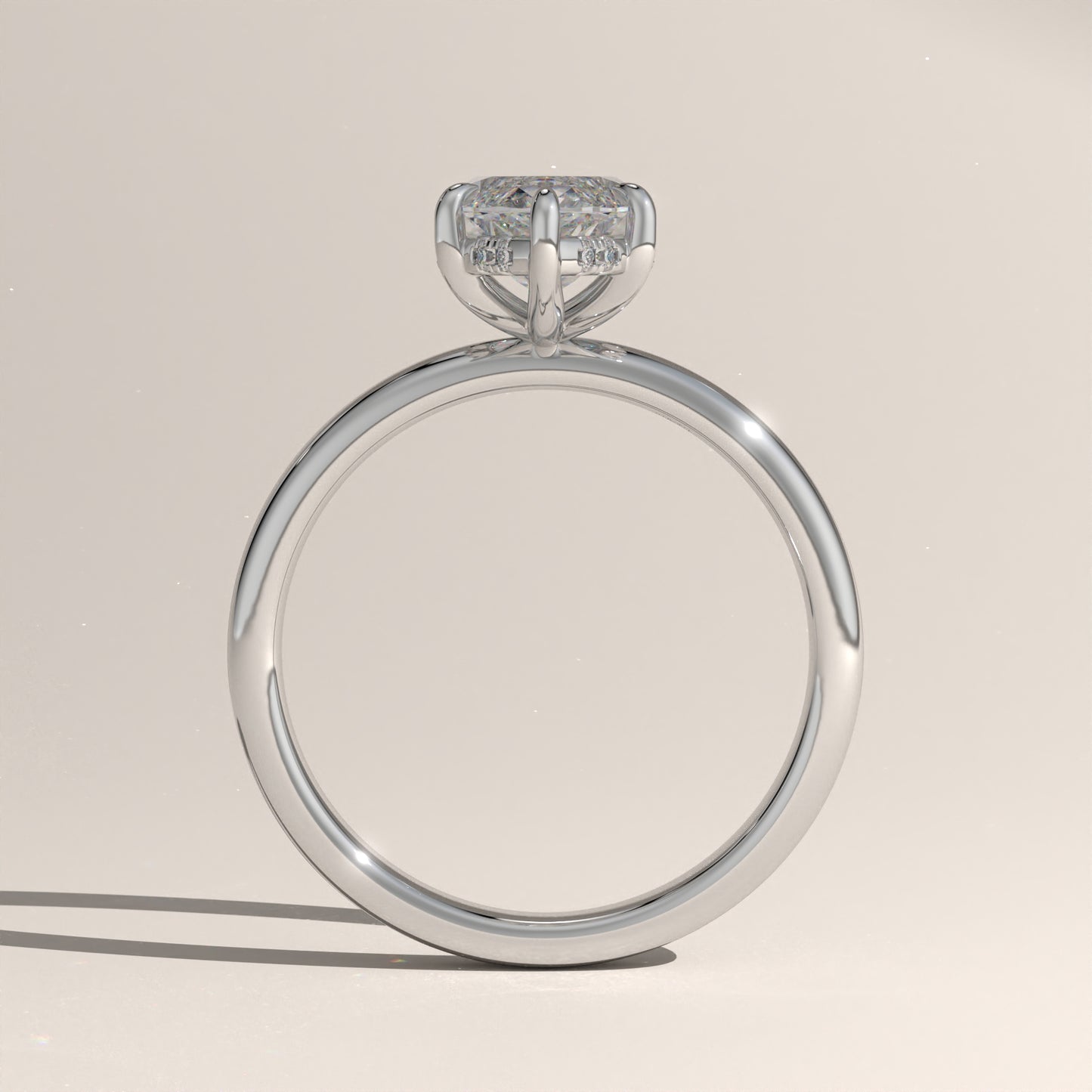 The Classic Hidden Halo Marquise Engagement Ring