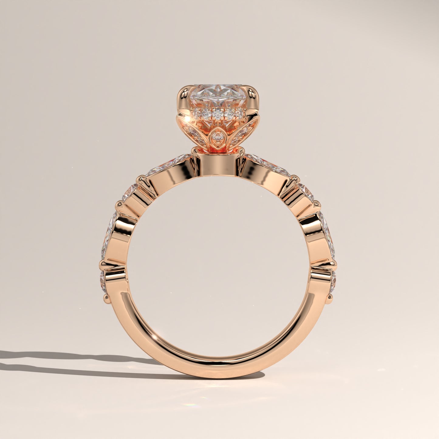 The Lotus Bloom Engagement Ring