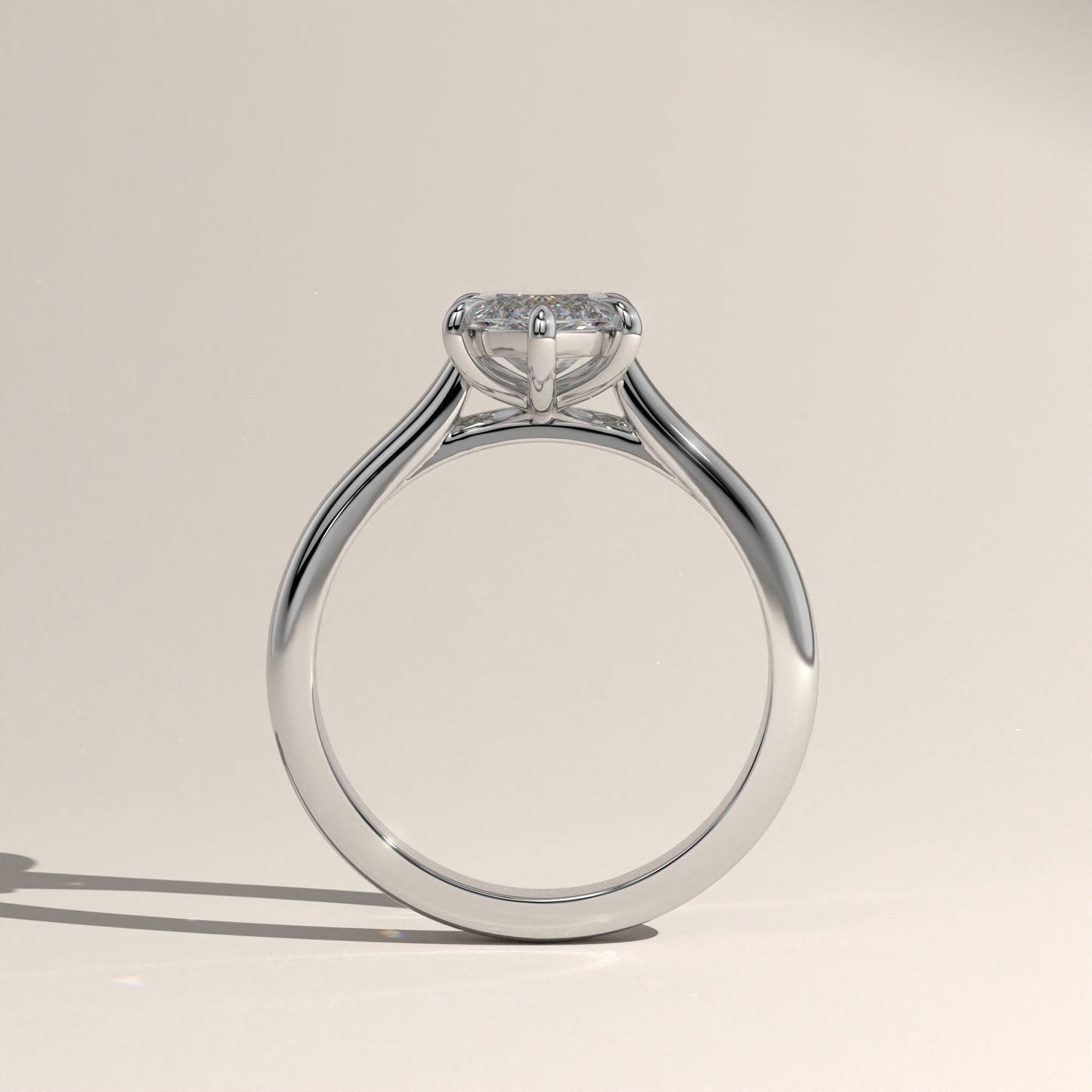 The Cathedral Marquise Engagement Ring