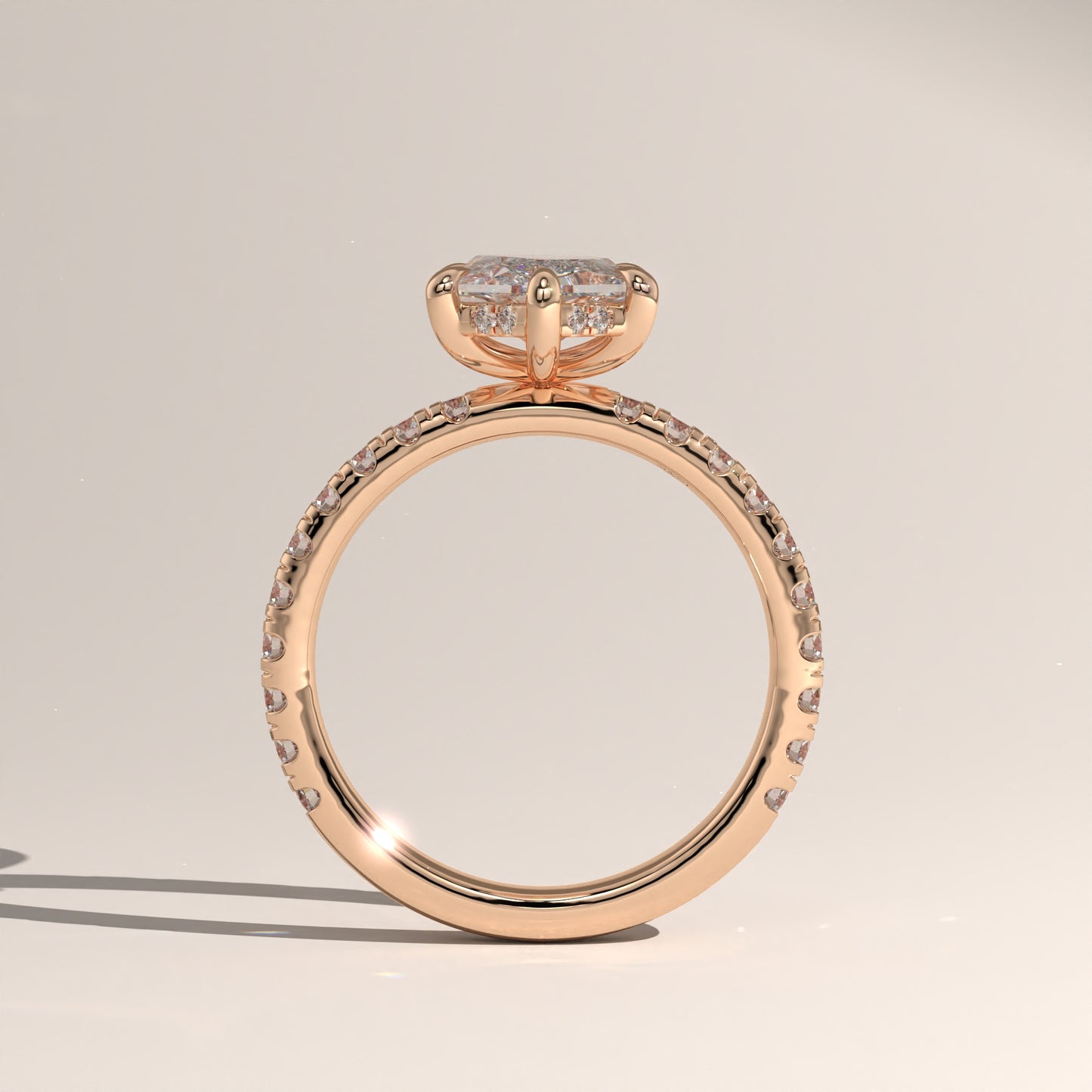 The Solitaire Elongated Hexagon Engagement Ring