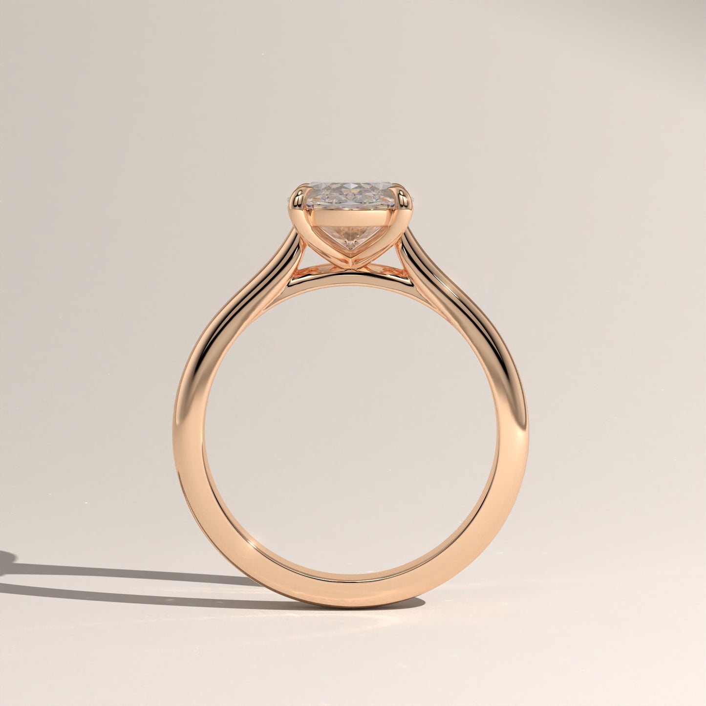 The Cathedral Oval Engagement Ring