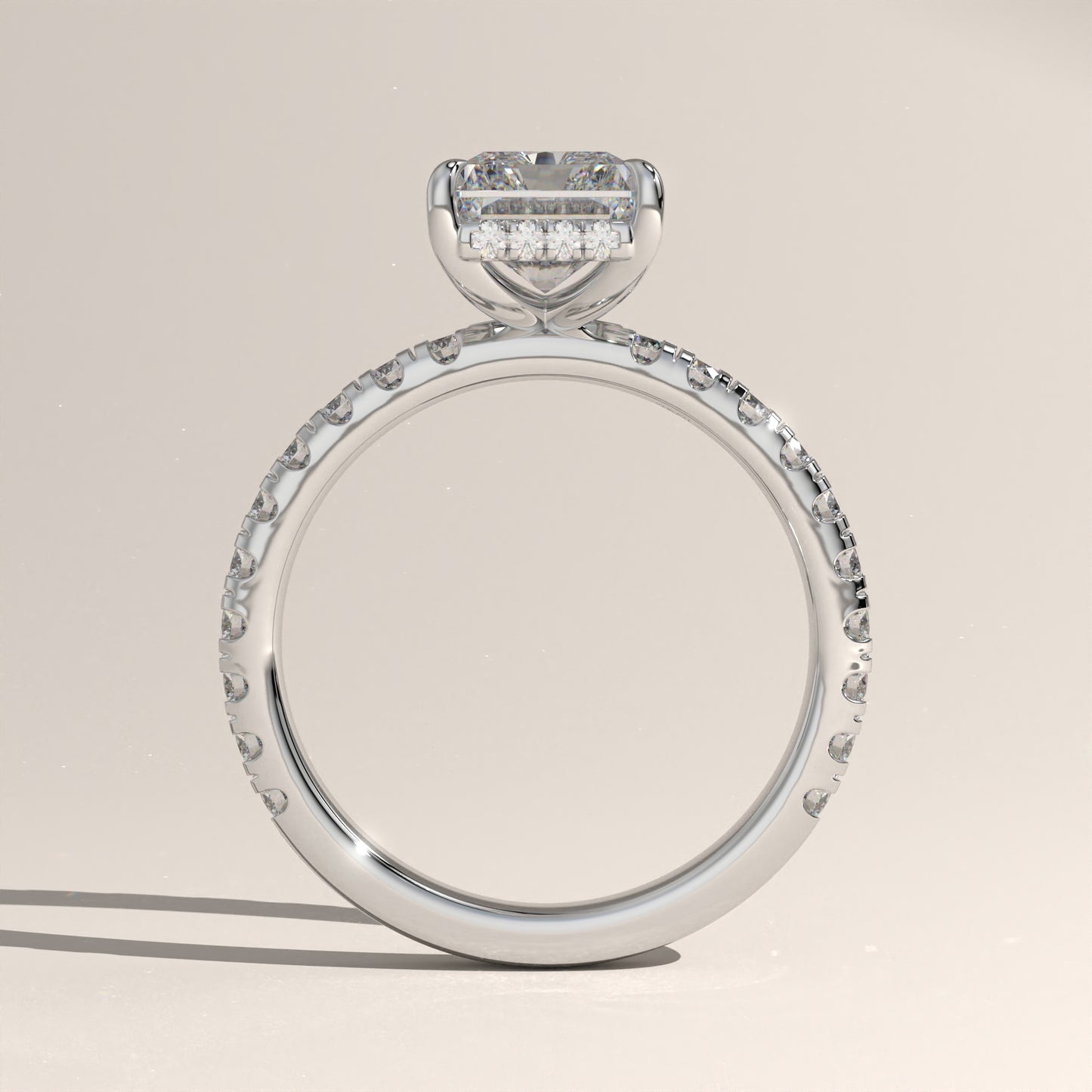 The Solitaire Radiant Engagement Ring