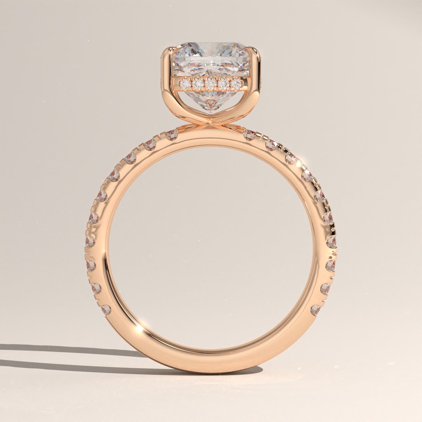 The Solitaire Cushion Engagement Ring