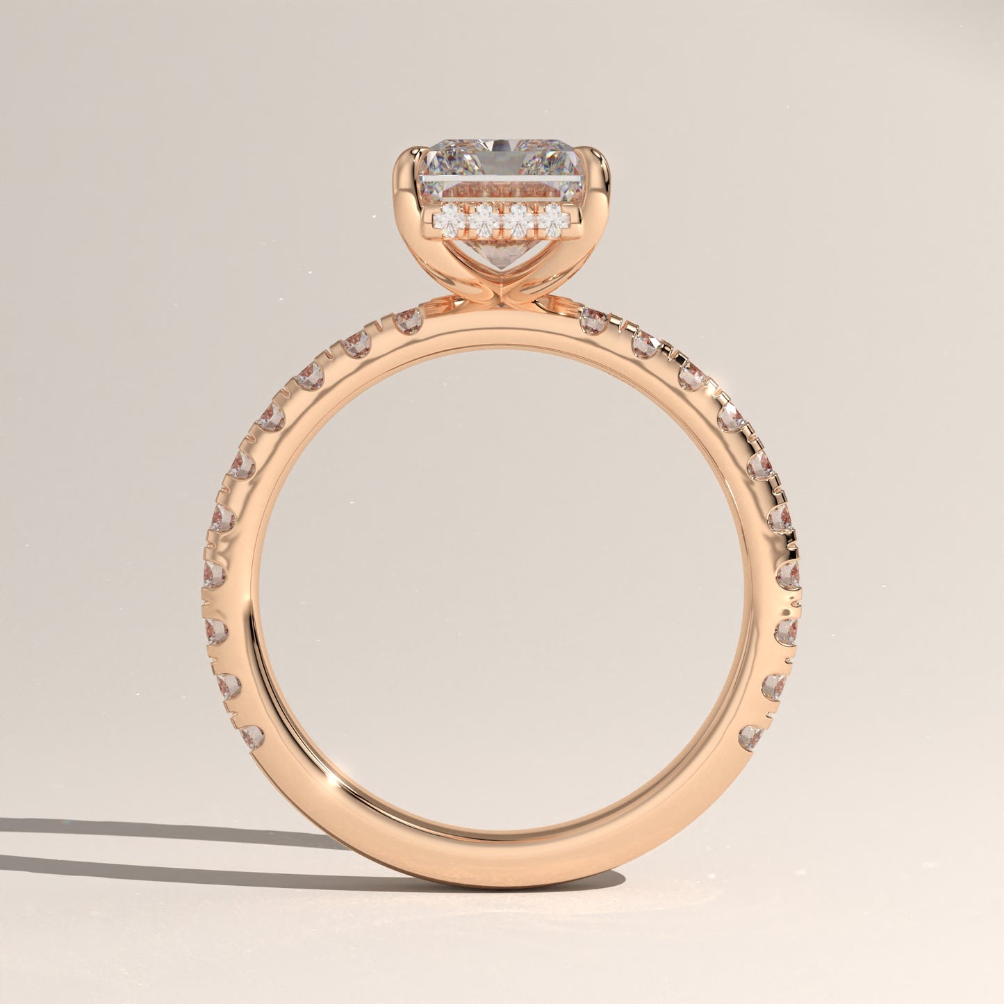 The Solitaire Radiant Engagement Ring