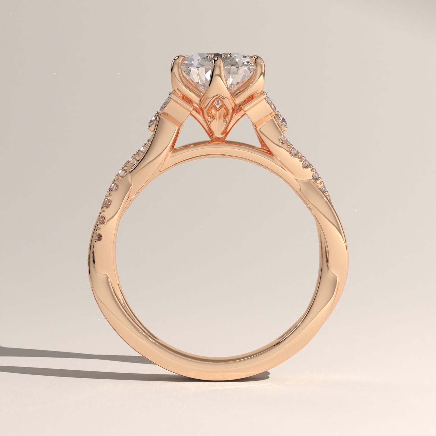 The Twisted Classic Pear Engagement Ring
