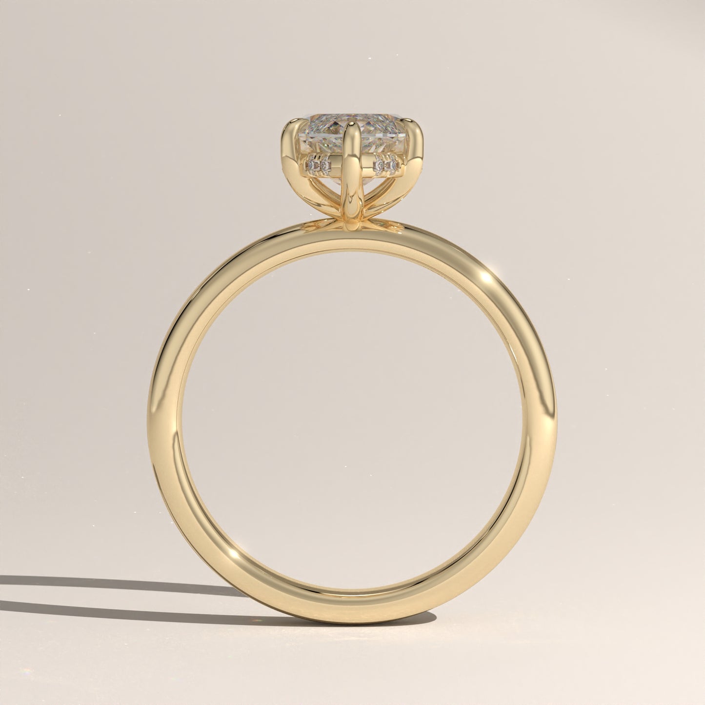 The Classic Hidden Halo Marquise Engagement Ring