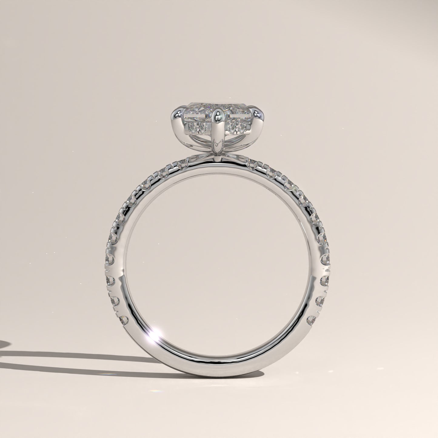 The Solitaire Elongated Hexagon Engagement Ring