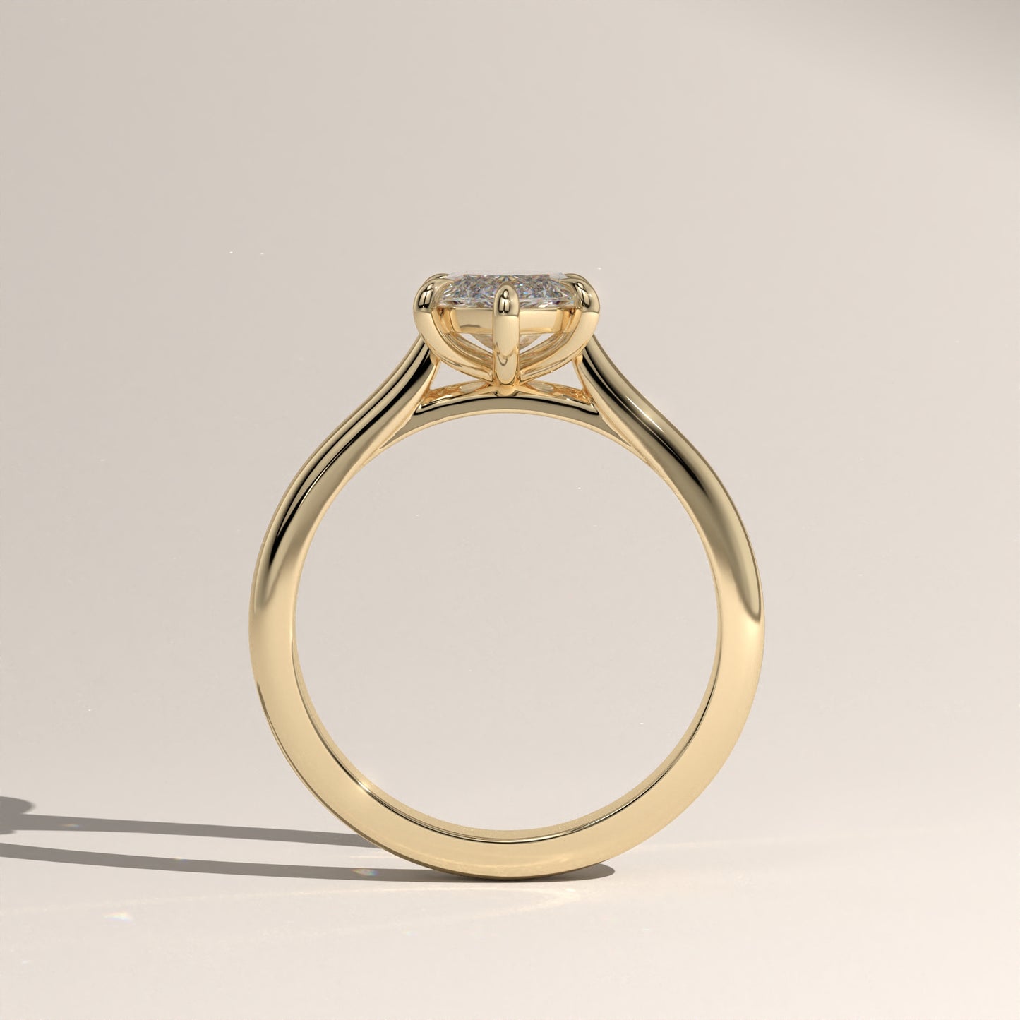 The Cathedral Marquise Engagement Ring