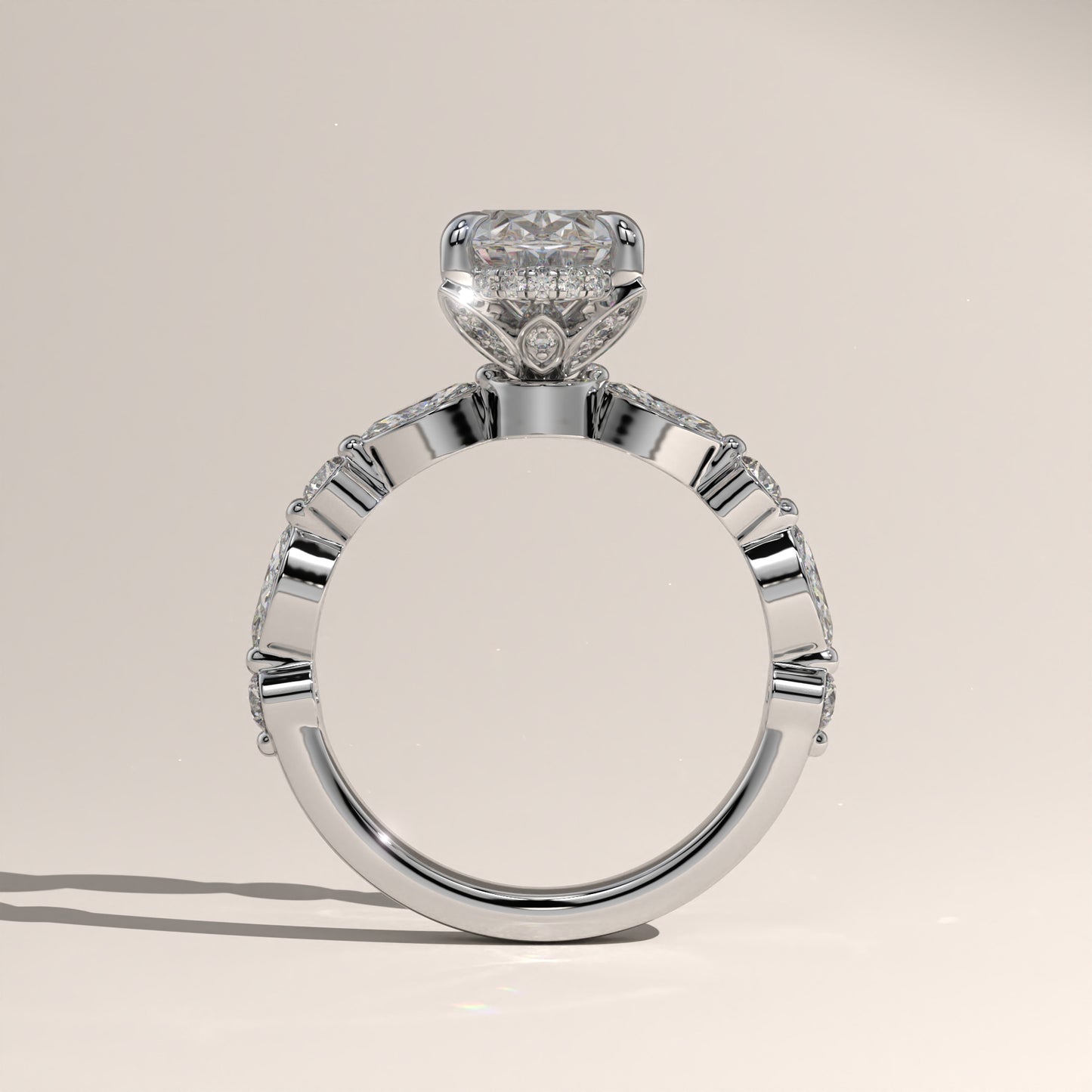 The Lotus Bloom Engagement Ring