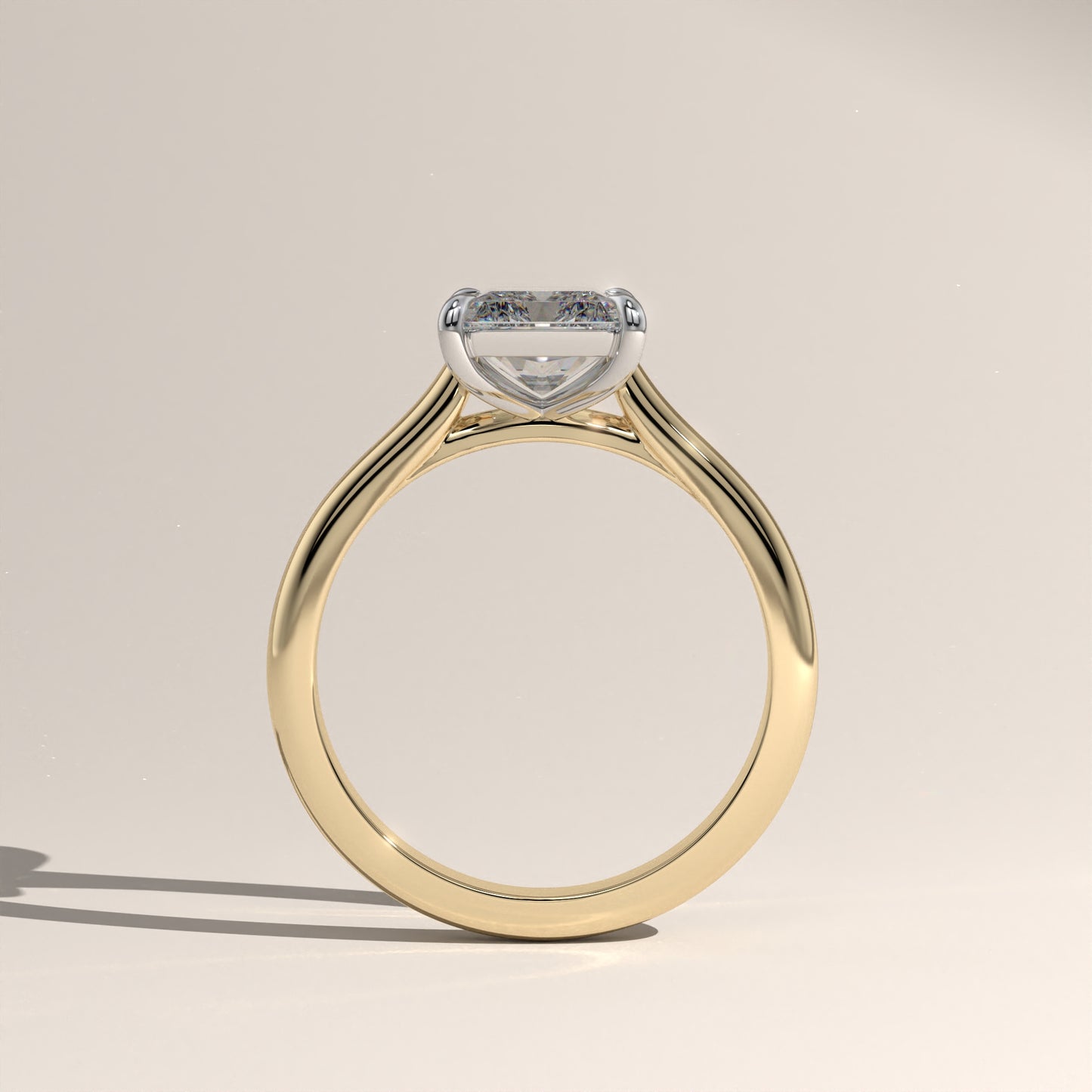 The Cathedral Radiant Engagement Ring
