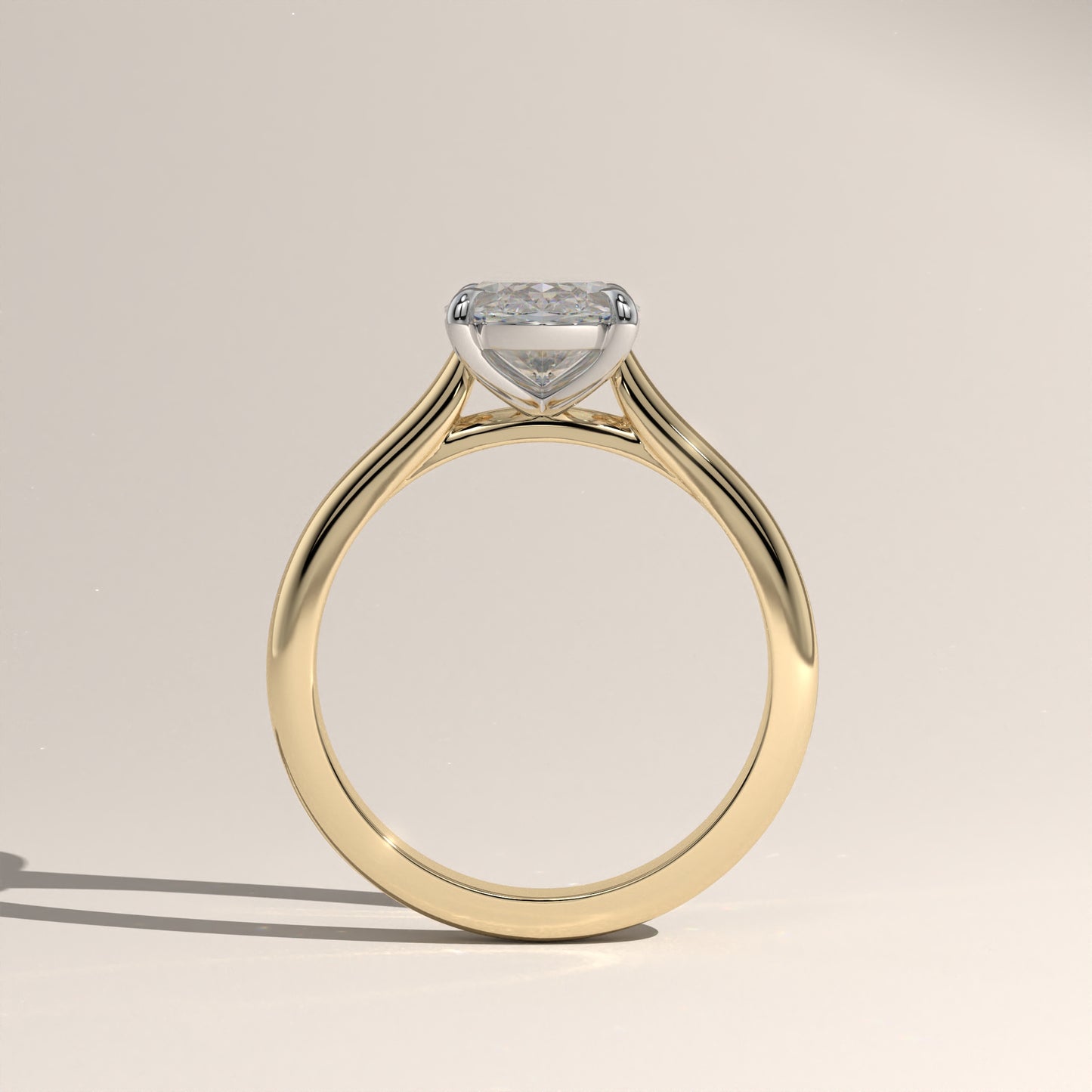 The Cathedral Oval Engagement Ring