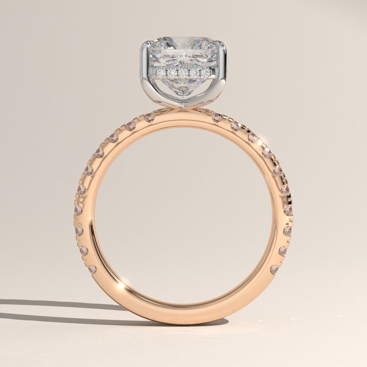 The Solitaire Cushion Engagement Ring