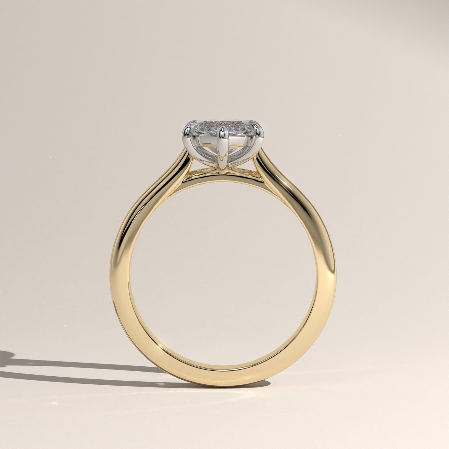 The Cathedral Marquise Engagement Ring