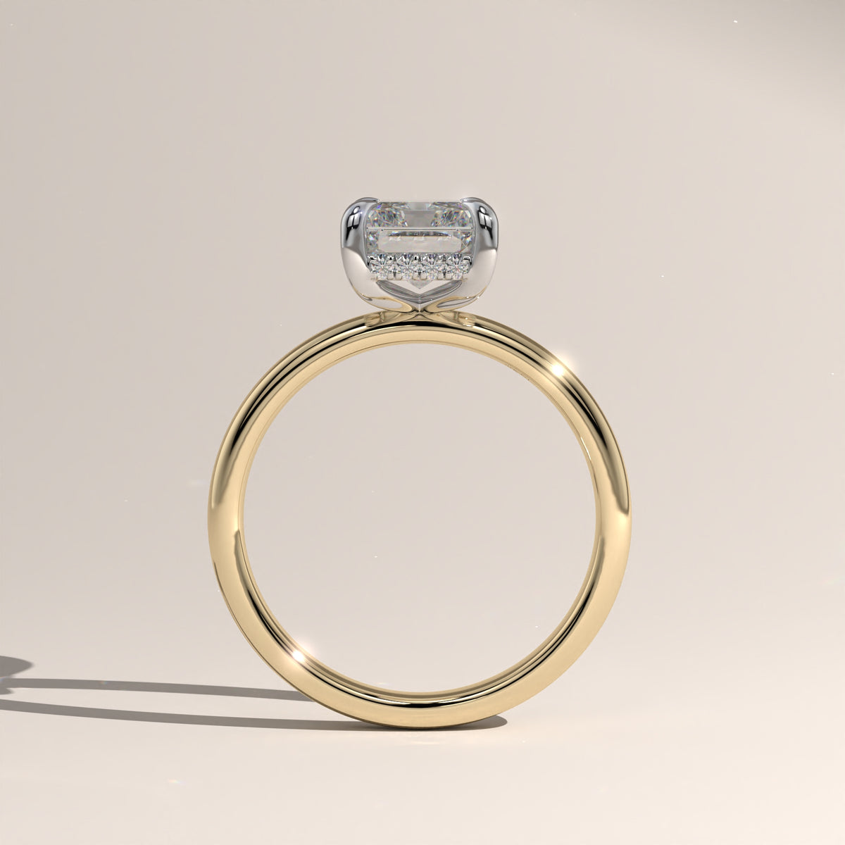 The Classic Hidden Halo Radiant Engagement Ring