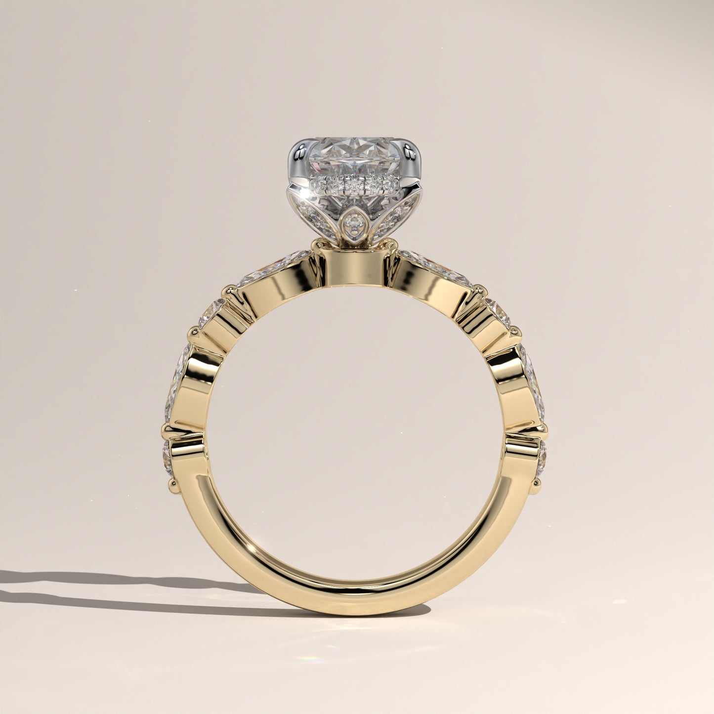 The Lotus Bloom Engagement Ring