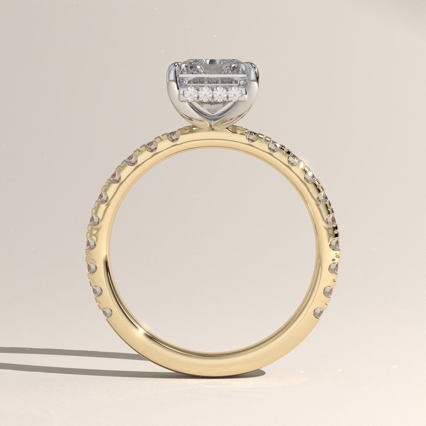 The Solitaire Radiant Engagement Ring