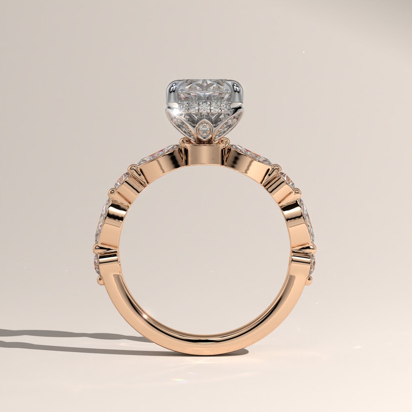 The Lotus Bloom Engagement Ring