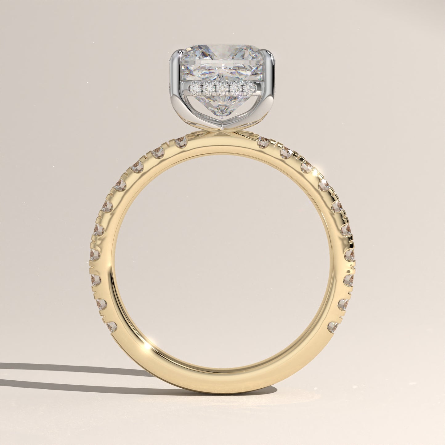 The Solitaire Cushion Engagement Ring