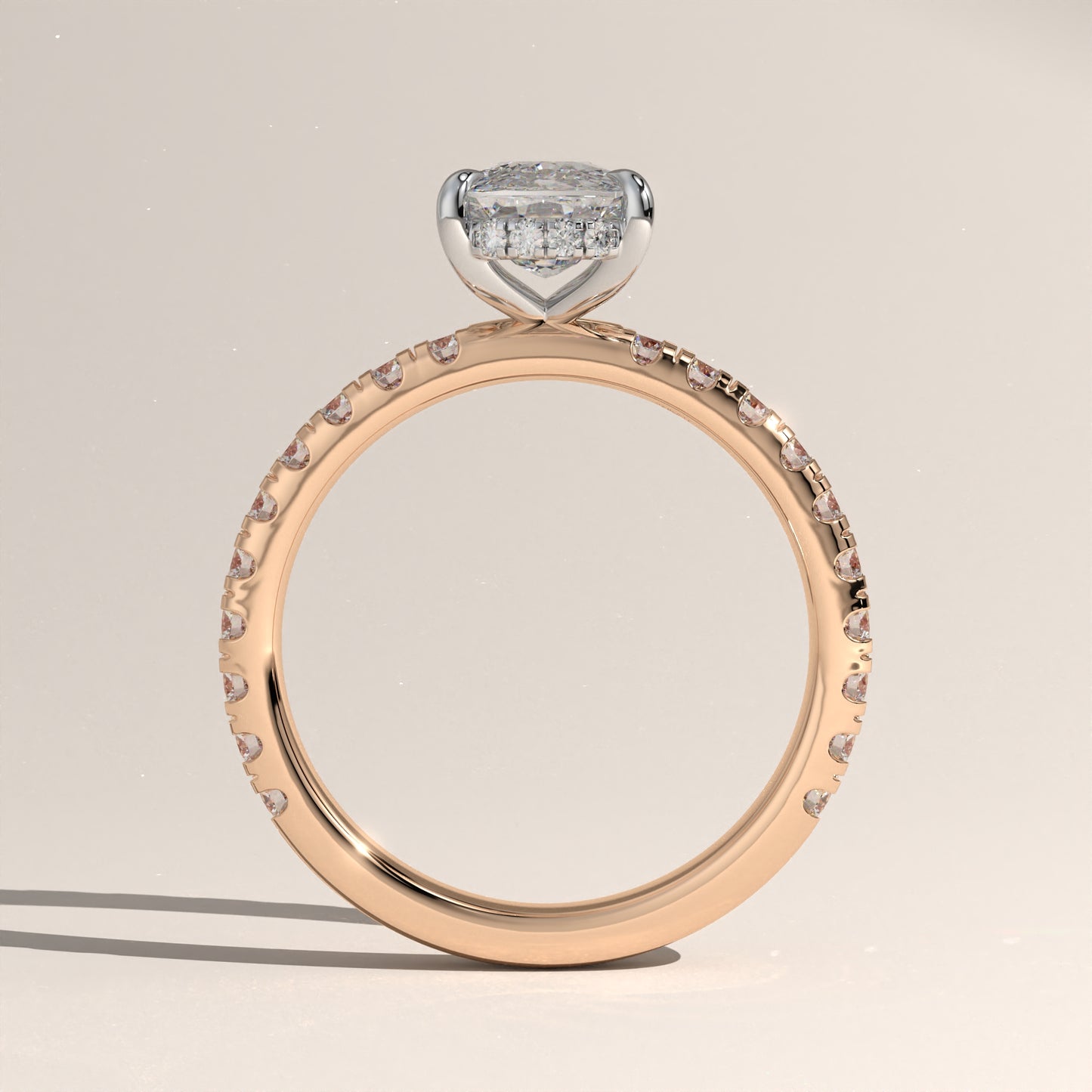 The Solitaire Elongated Cushion Engagement Ring