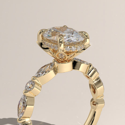 The Lotus Bloom Engagement Ring