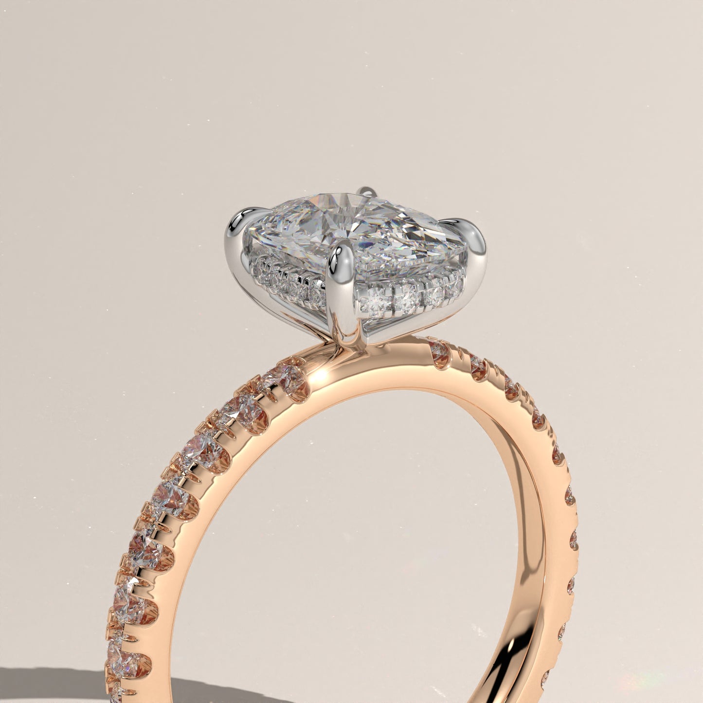 The Solitaire Elongated Cushion Engagement Ring