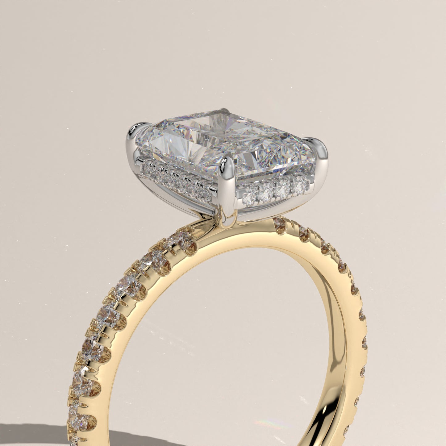 The Solitaire Radiant Engagement Ring