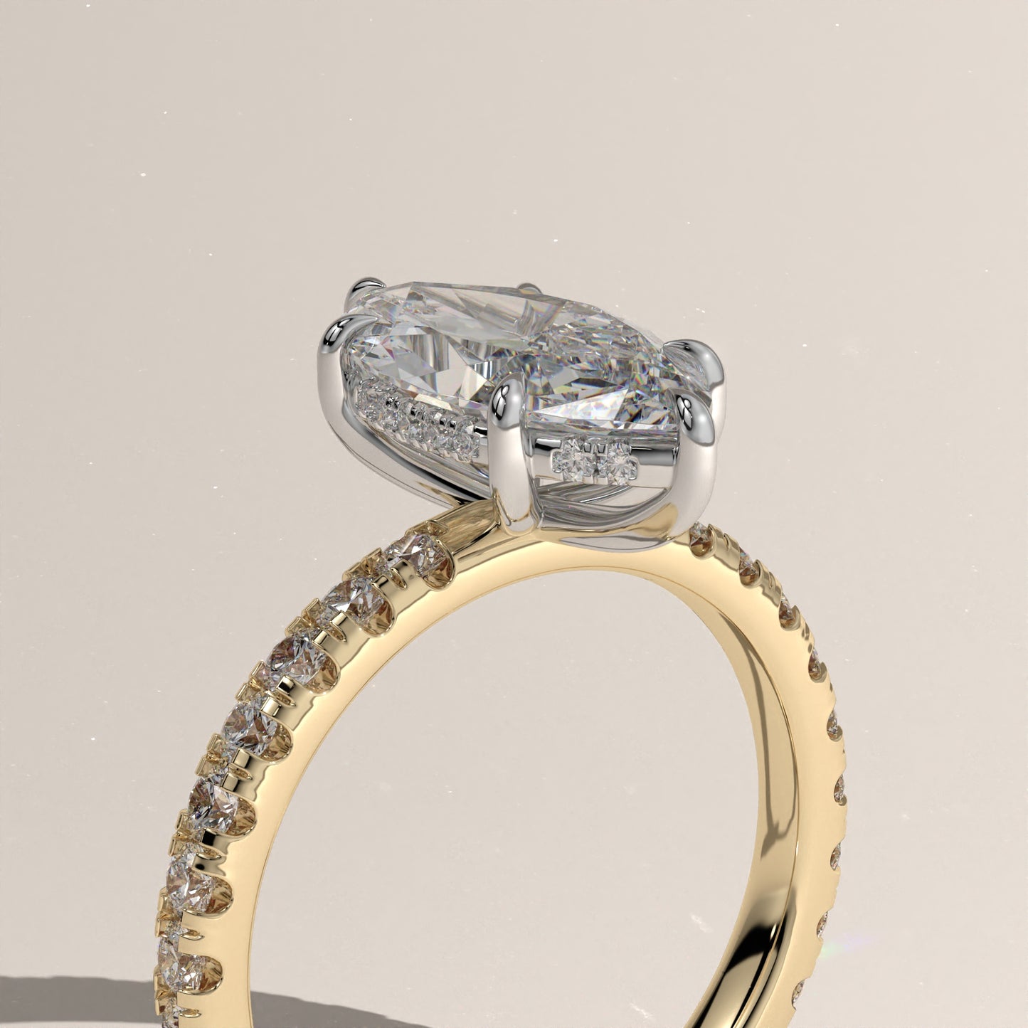 The Solitaire Marquise Engagement Ring