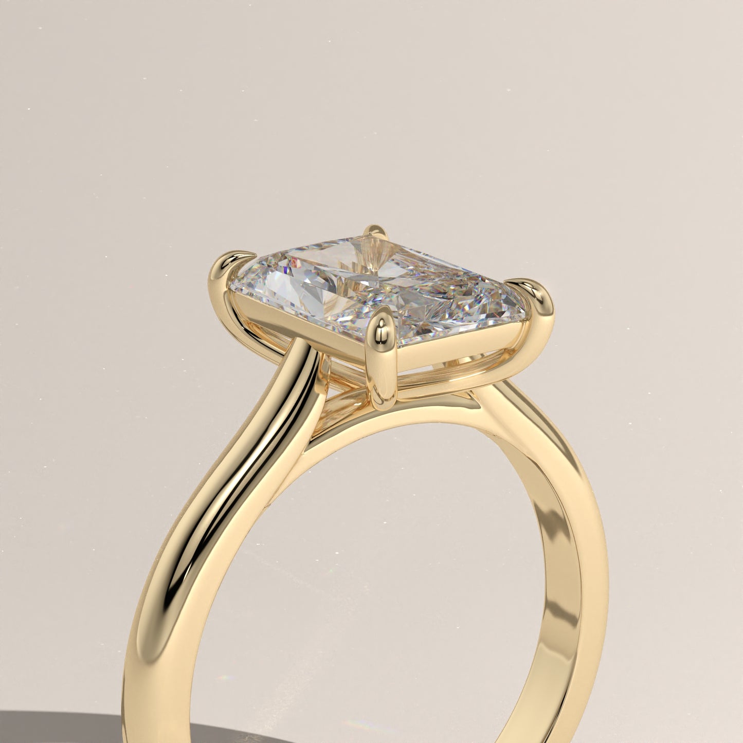 The Cathedral Radiant Engagement Ring