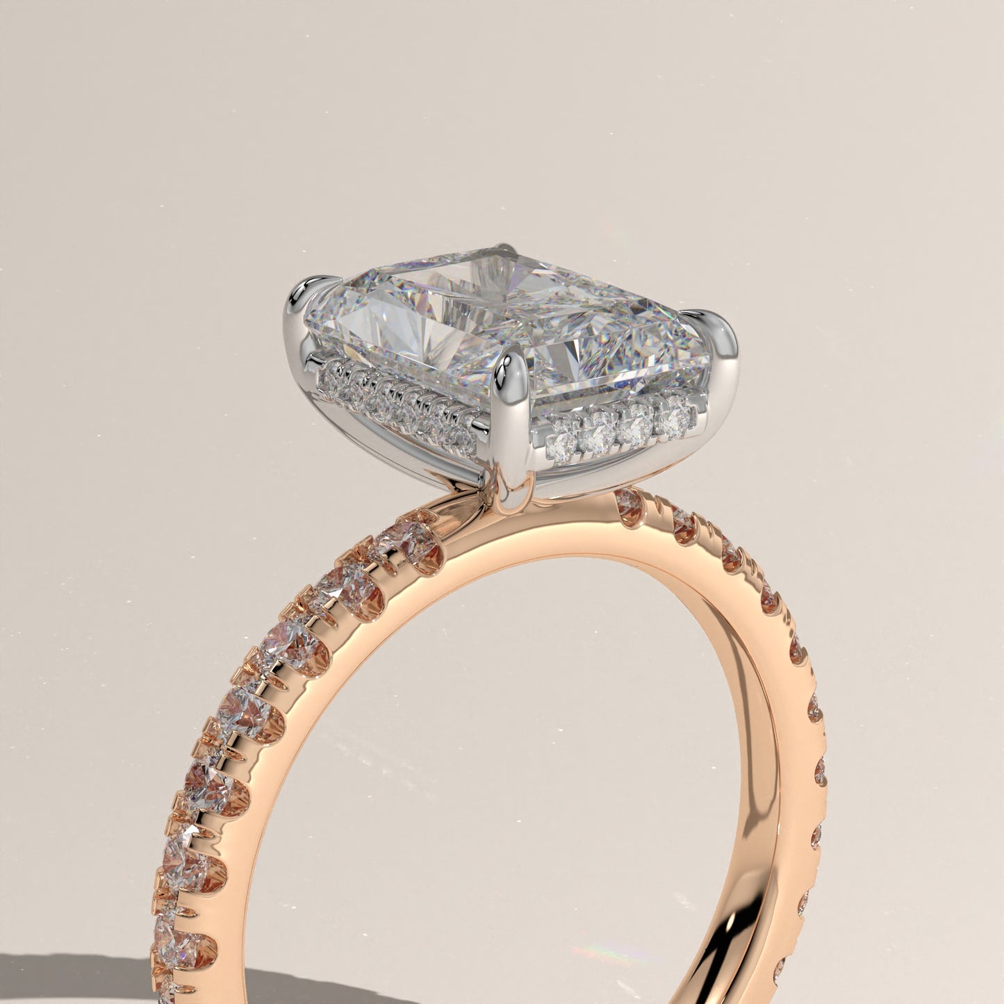 The Solitaire Radiant Engagement Ring