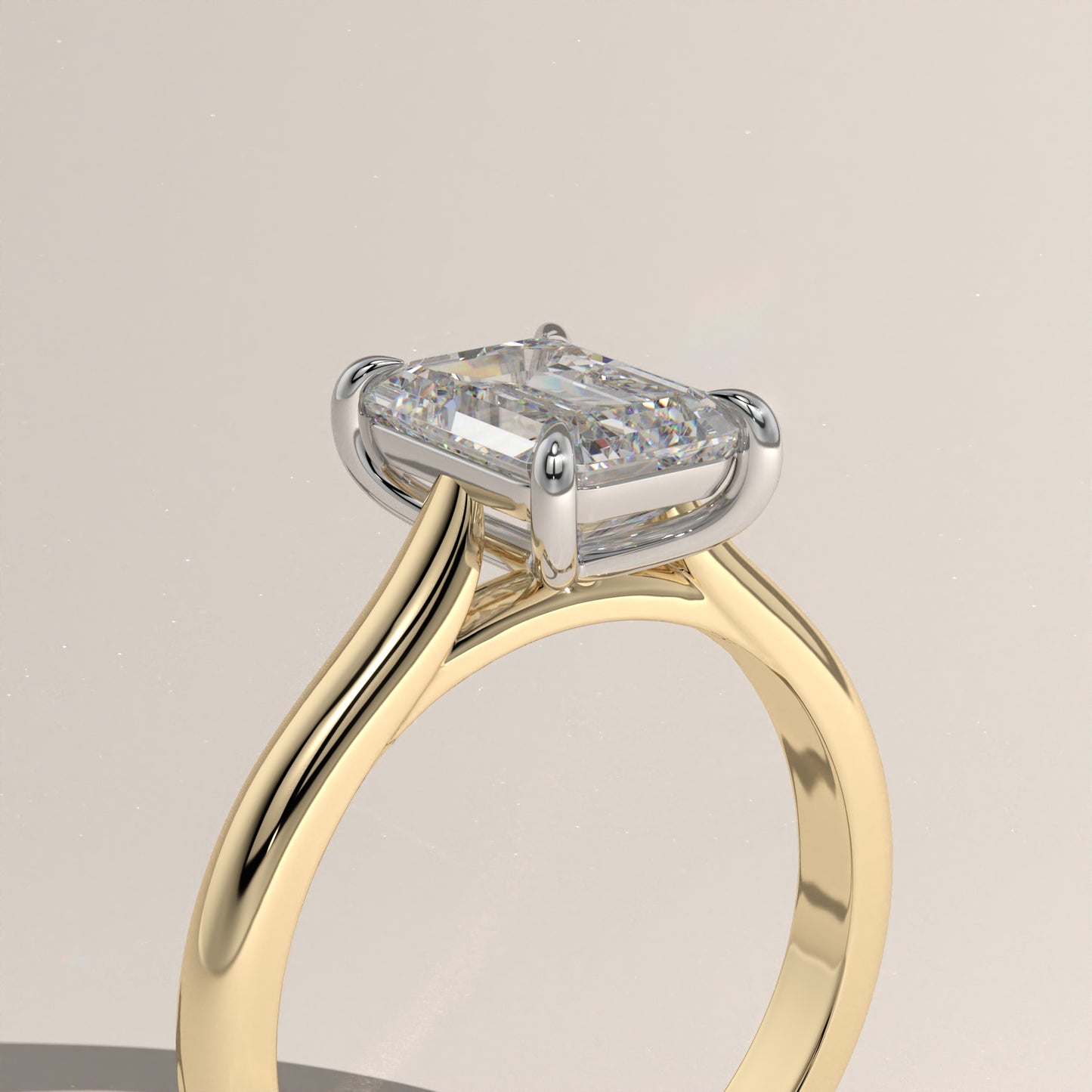 The Cathedral Emerald Engagement Ring
