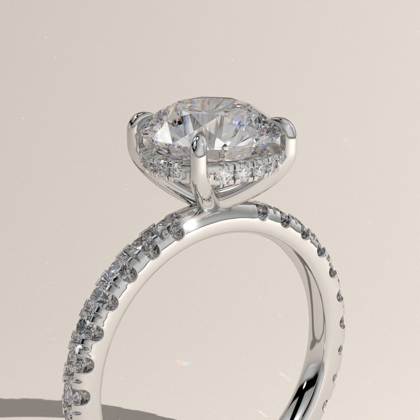 The Solitaire Round Engagement Ring