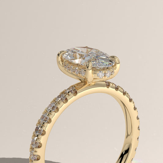 The Solitaire Moval Engagement Ring