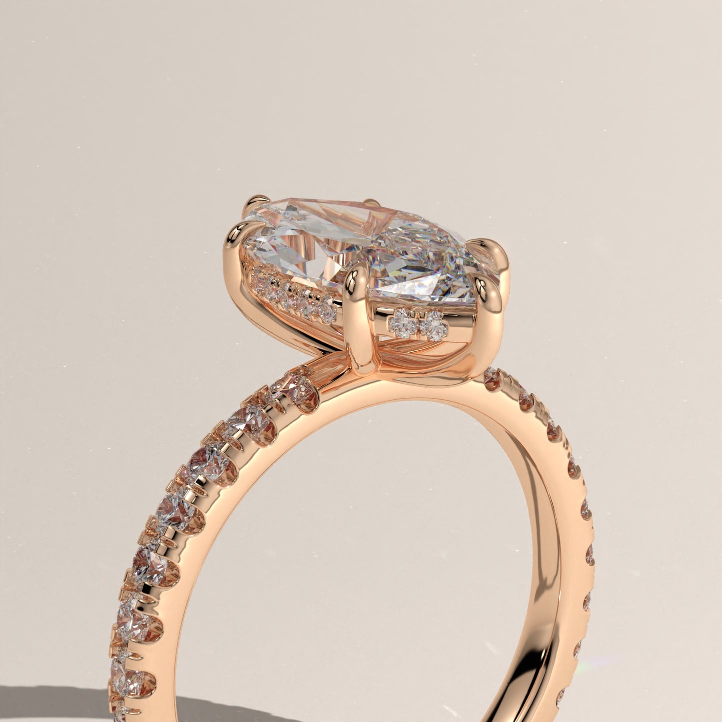 The Solitaire Marquise Engagement Ring