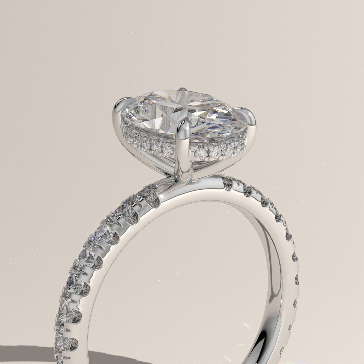 The Solitaire Oval Engagement Ring