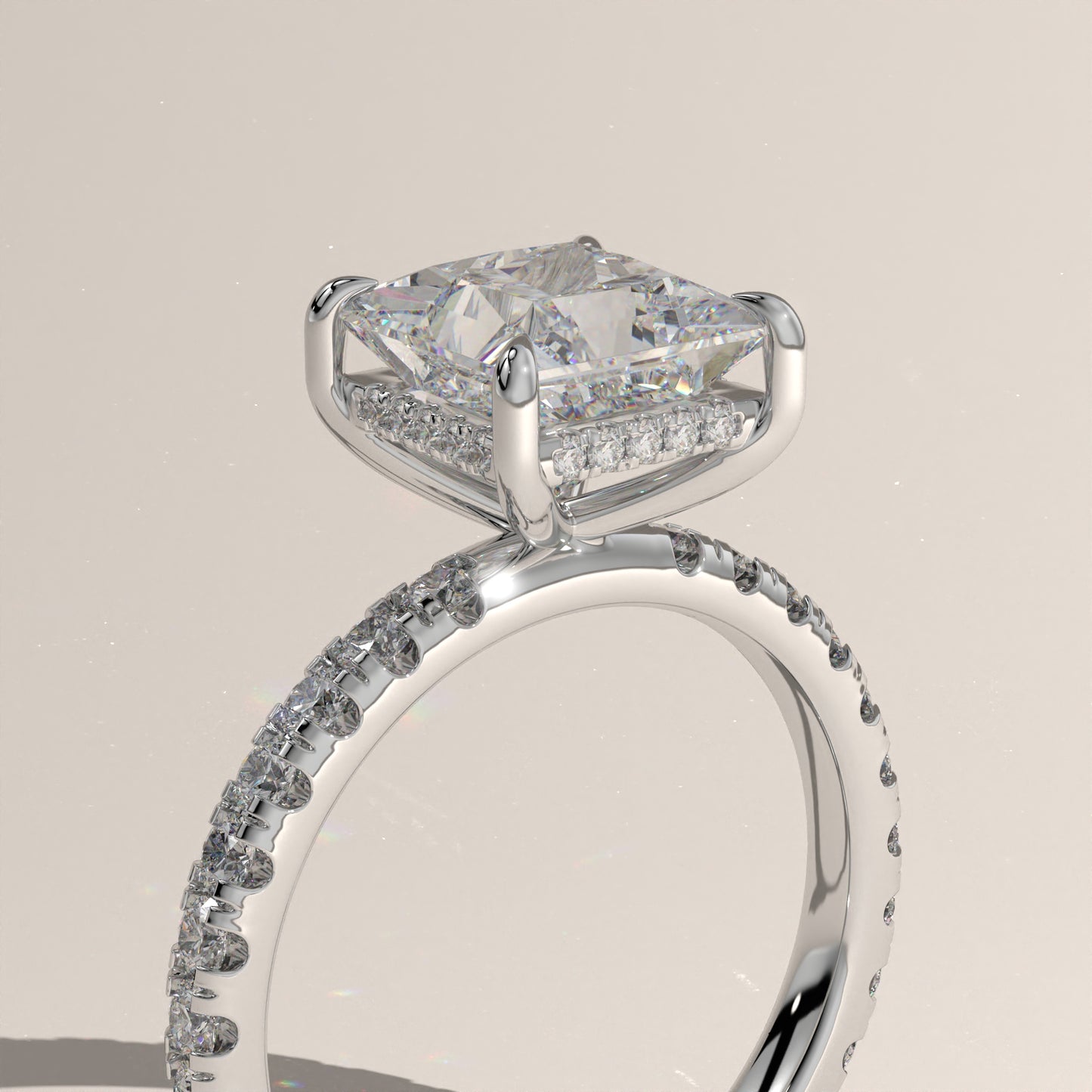 The Solitaire Princess Engagement Ring
