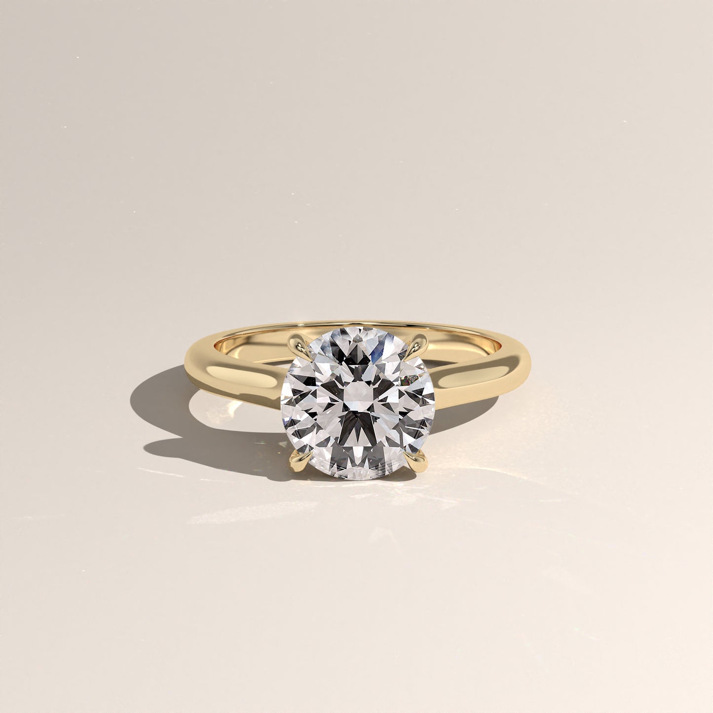 The Cathedral Round Engagement Ring