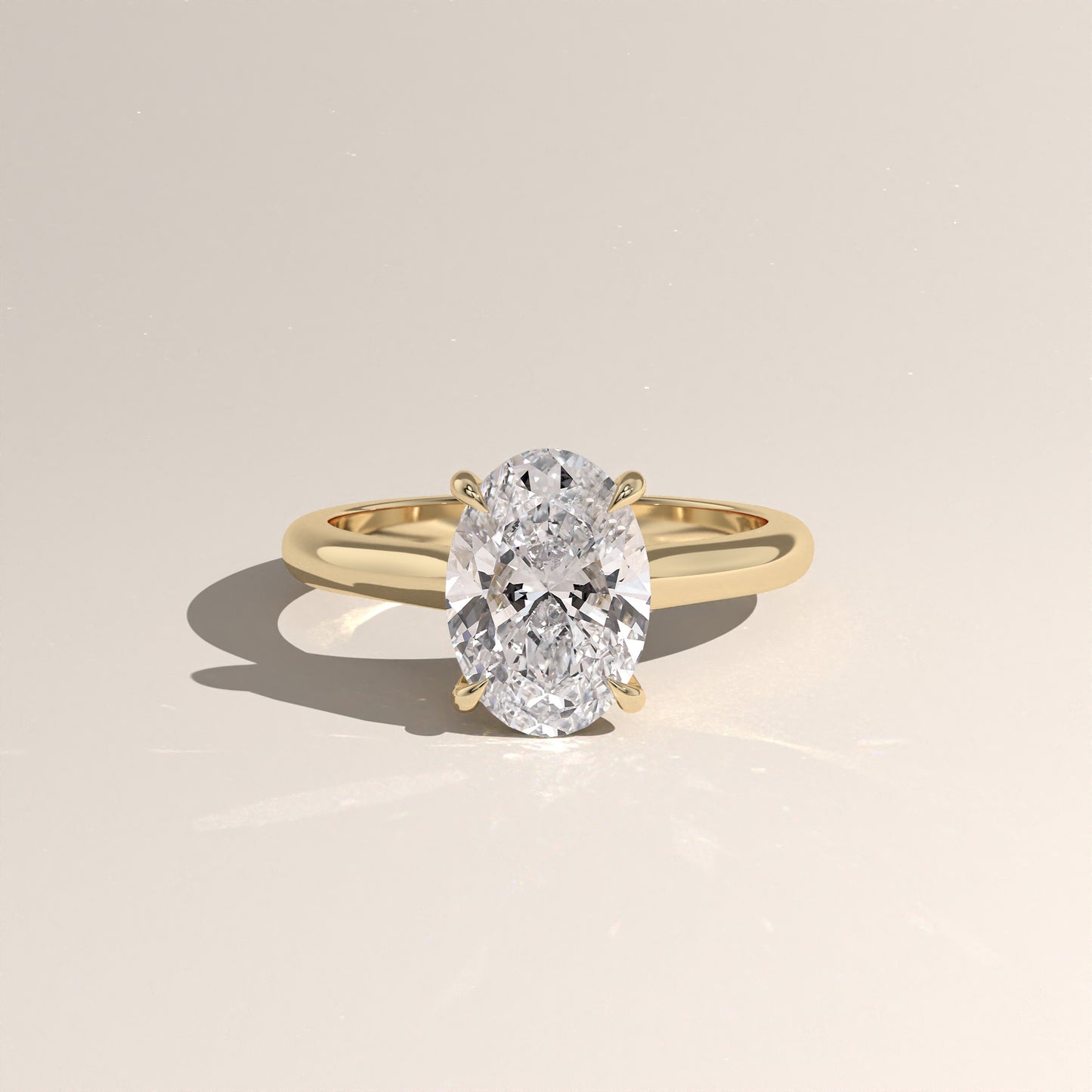 The Cathedral Oval Engagement Ring