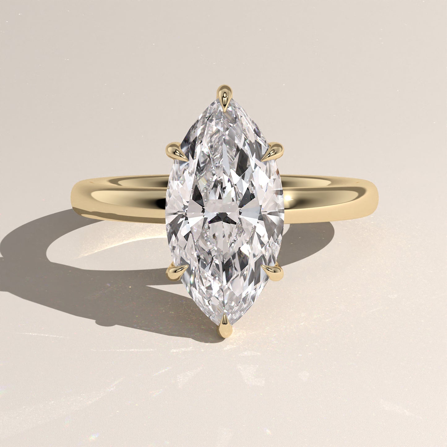 The Classic Hidden Halo Marquise Engagement Ring
