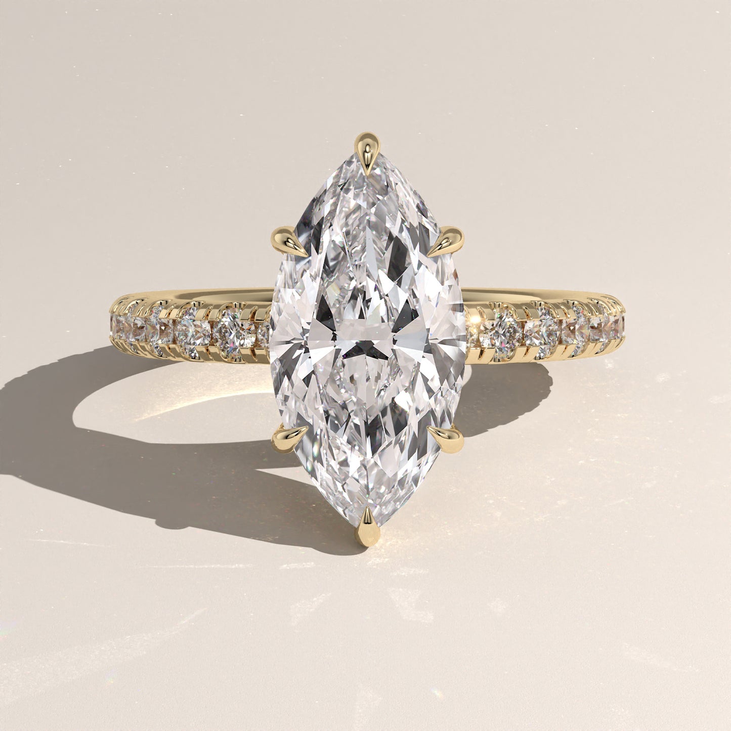 The Solitaire Marquise Engagement Ring