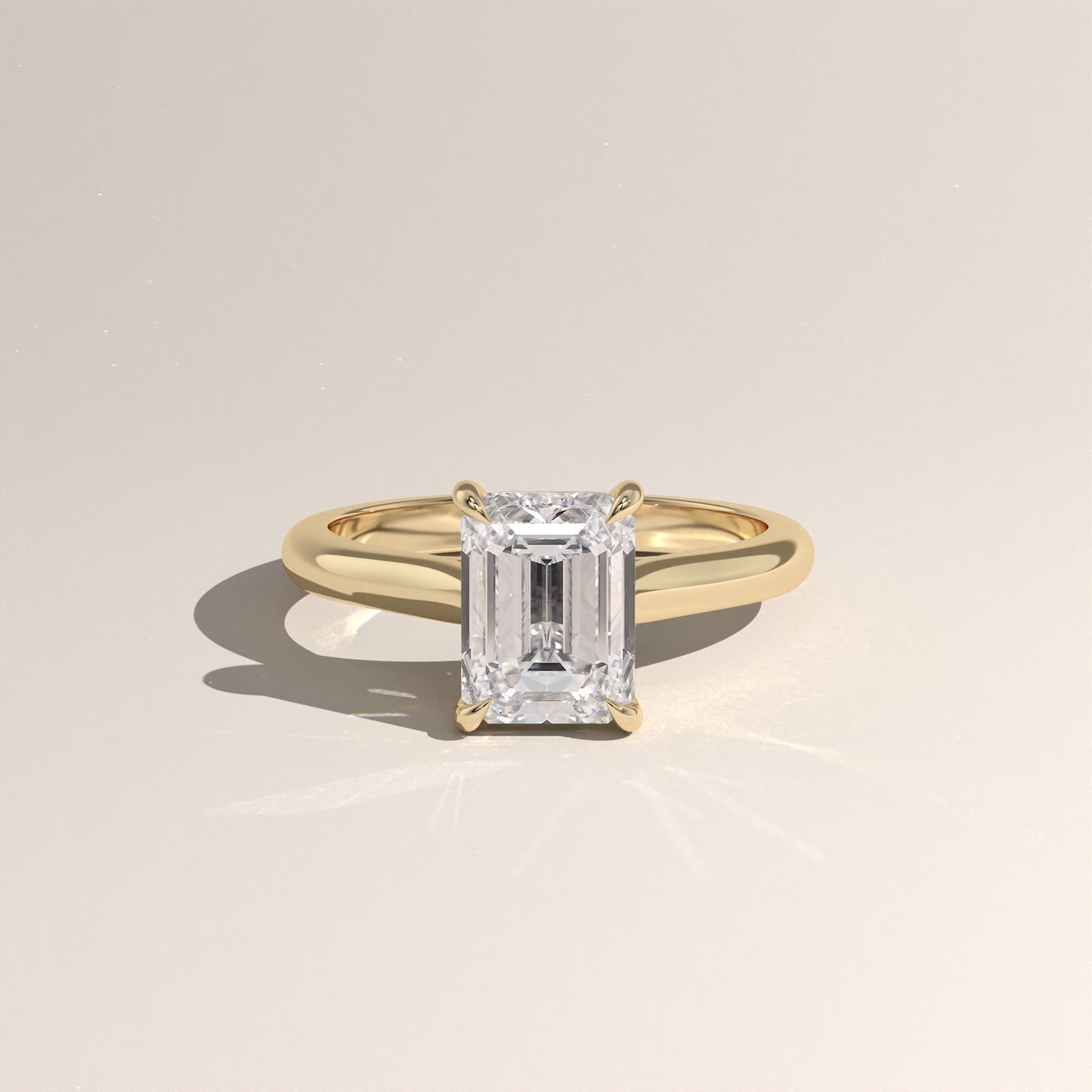 The Cathedral Emerald Engagement Ring