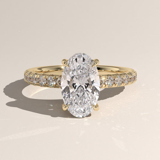 The Solitaire Moval Engagement Ring